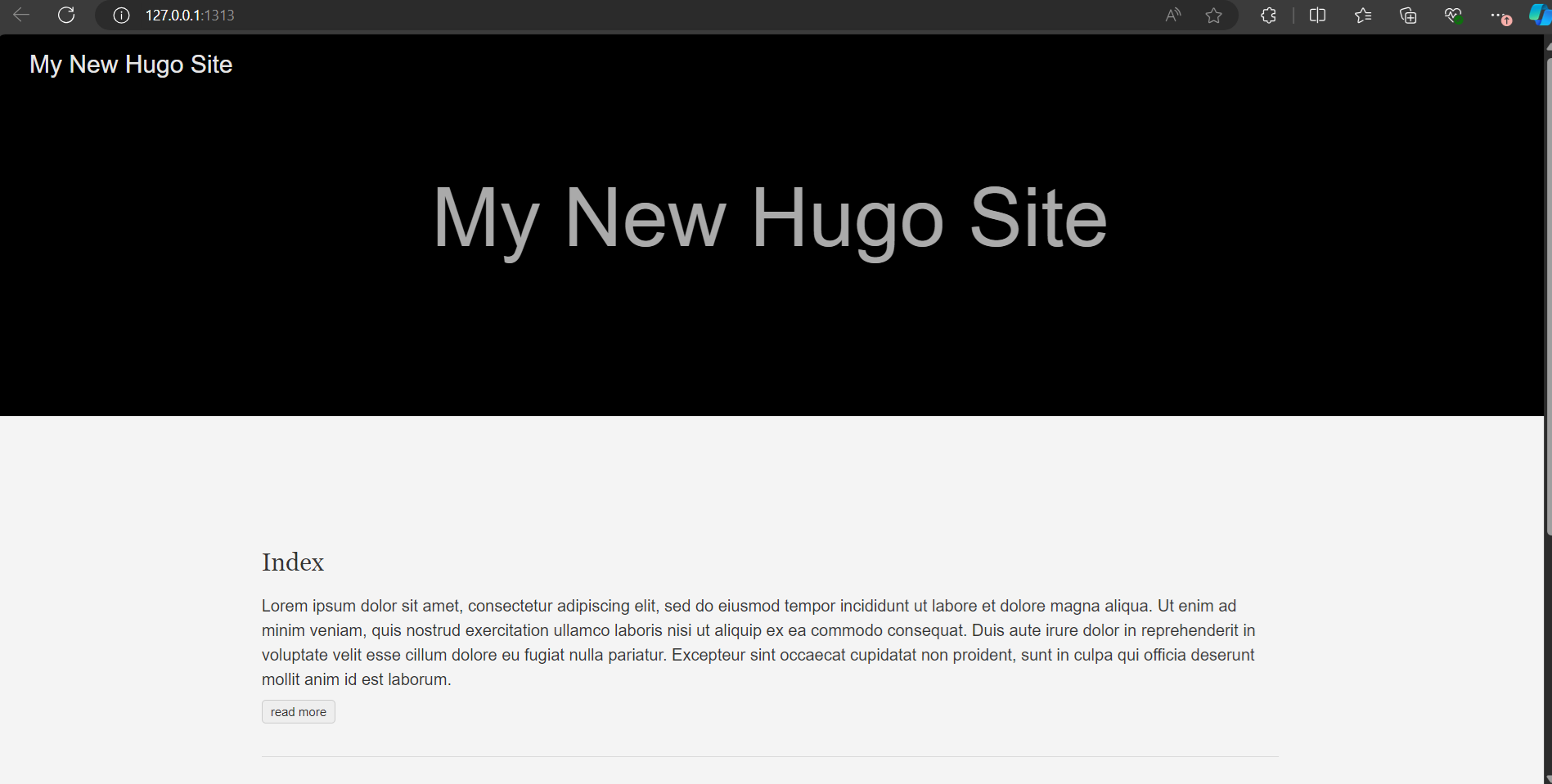 An example website An example website